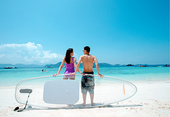 クリアパドルボート