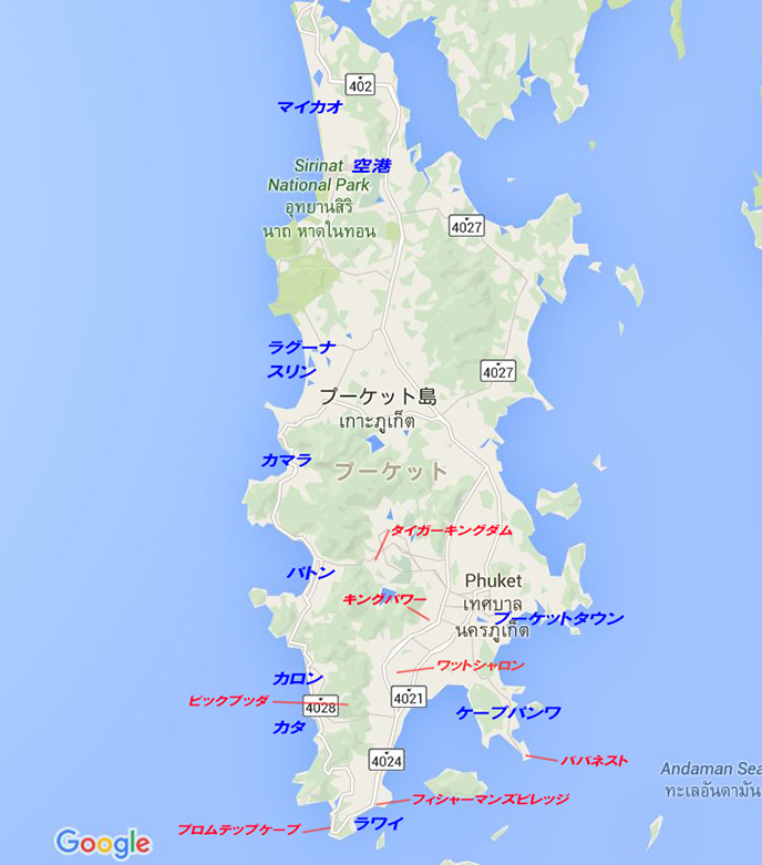 プーケット　地図
