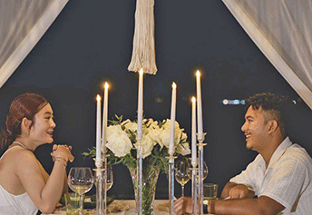 コーラル島貸切ロマンティックディナー