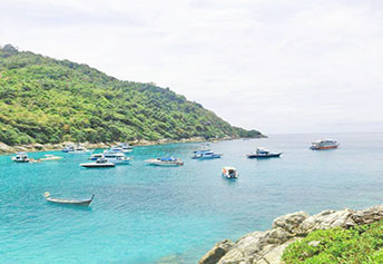 コーラル島とラチャ島スピードボート プーケット1